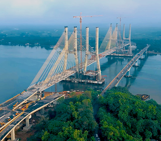 Zuari Cable-Stayed Bridge, Goa