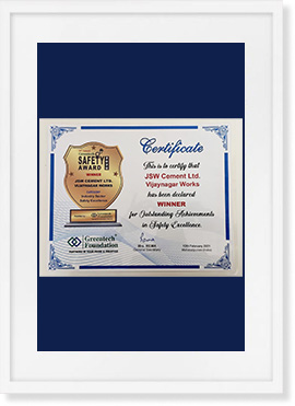Greentech Safety Award, 2020